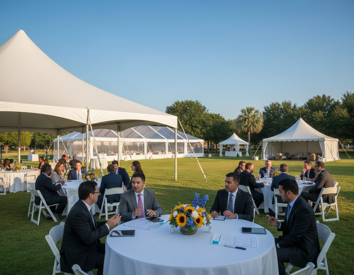 Corporate Event Tent Rentals for Outdoor Meetings, Promotions, and Staff Events
