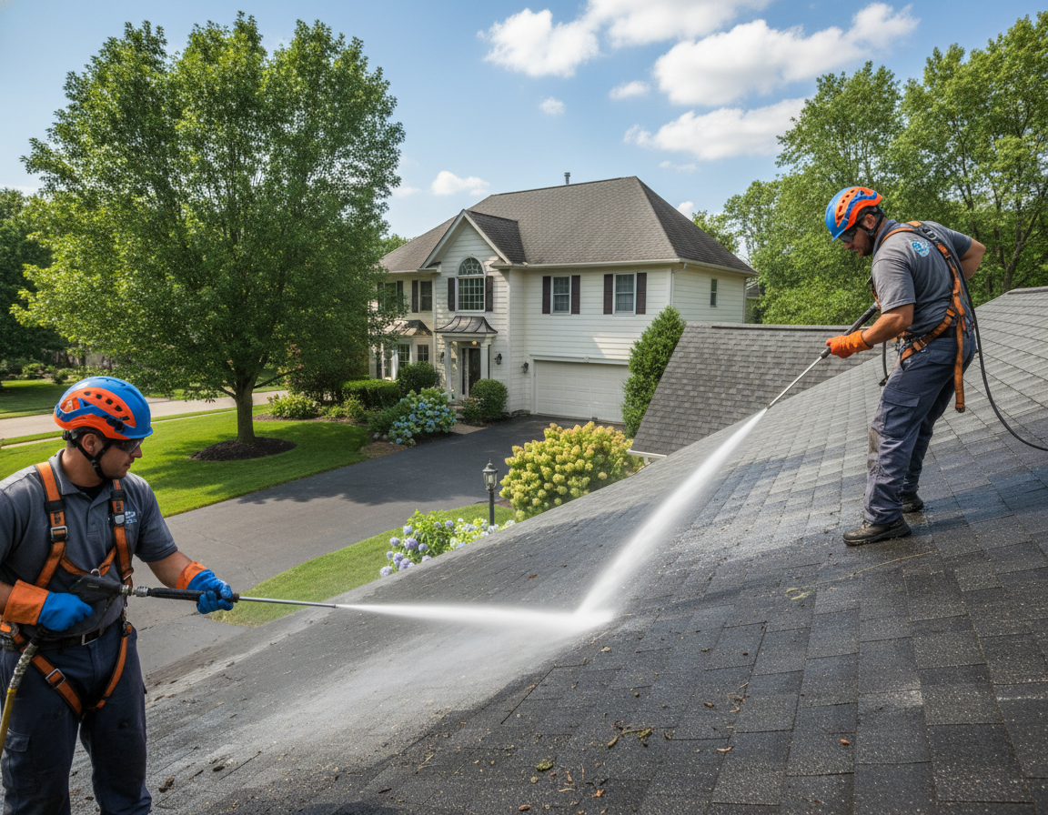 Roof Cleaning In Lewis Center