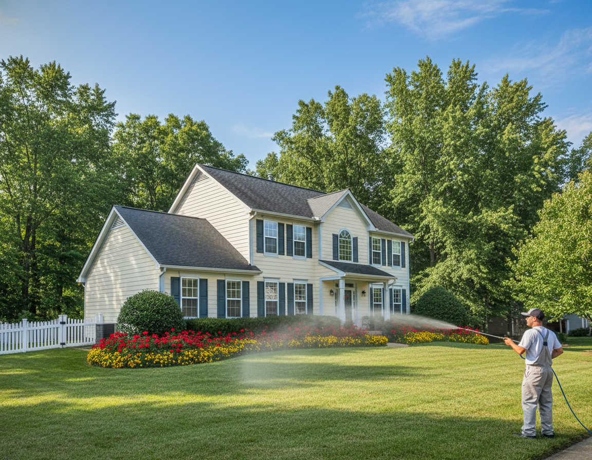 House Soft Wash Lewis Center for Roof Overhangs