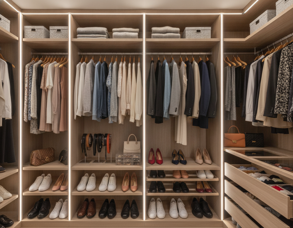 L Shaped Closets
